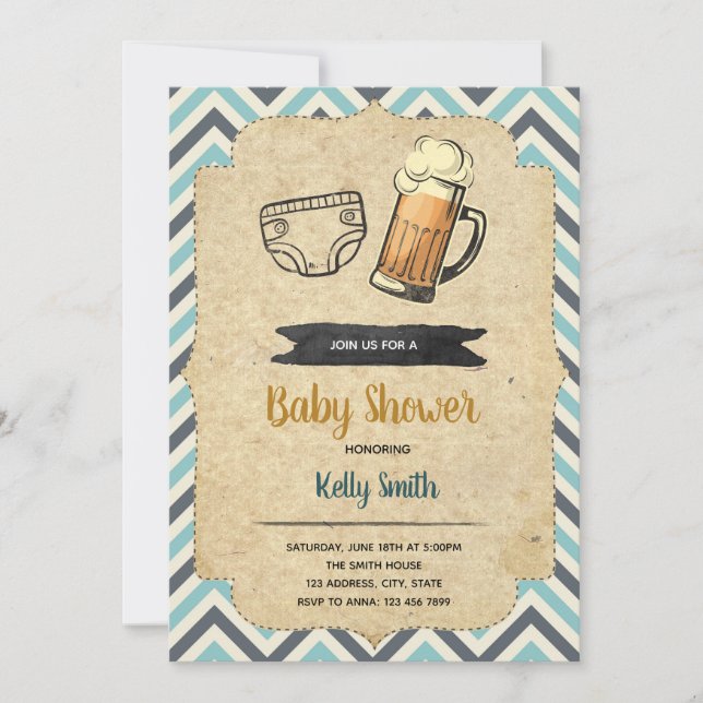 Inbjudan till Huggies och gluggies-fest (Framsida)