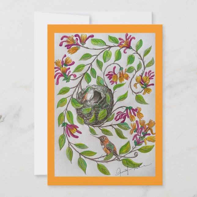 Inbjudan till Hummingbird-hem (Framsida)