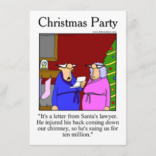 Inbjudan till Humor-julpartiet
