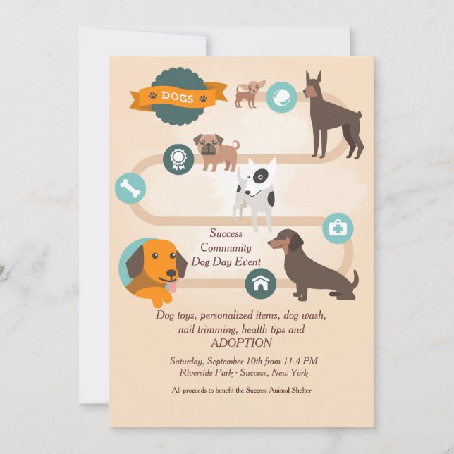 Inbjudan till Hund Daze-adoption (Framsida)