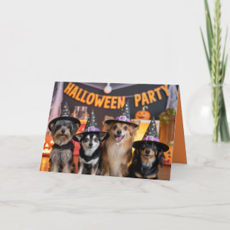 Inbjudan till hund Halloween fest