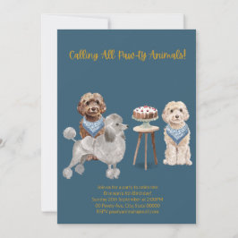 Inbjudan till hund, inbjudan till Hund på födelsed