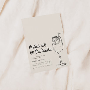 Inbjudan till husvärmarparty med cocktail