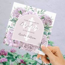 inbjudan till Hydrangea Arch Baptism