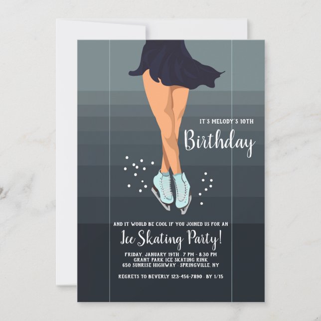 Inbjudan till Ice Skating Gala (Framsida)