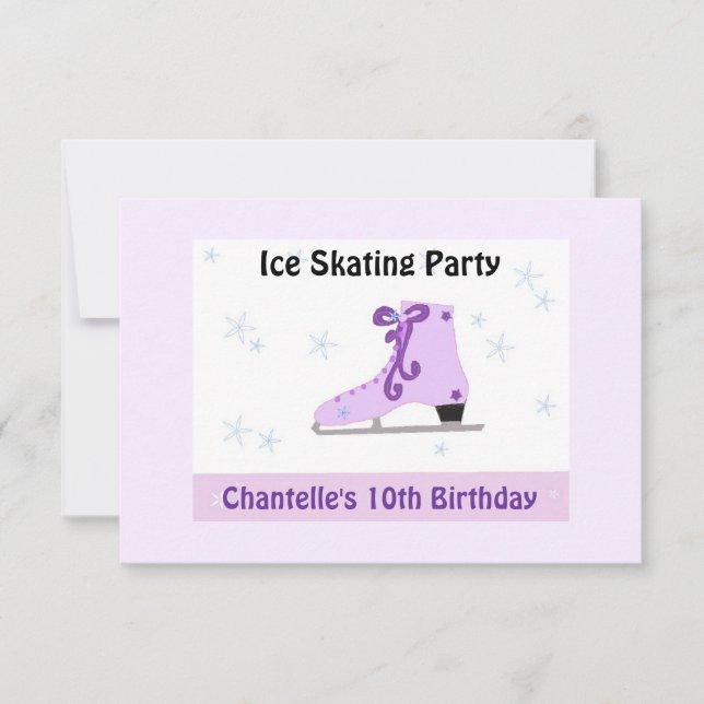 Inbjudan till Ice Skating Party (Framsida)