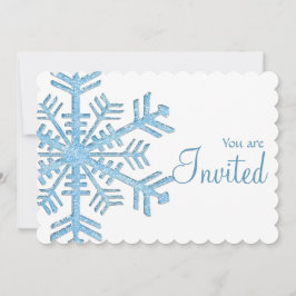 Inbjudan till Ice Snowflake Winter Winter Party Pa