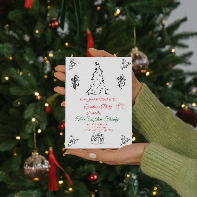 Inbjudan till icke-fotovismisk julklapp (Skapare uppladdad)
