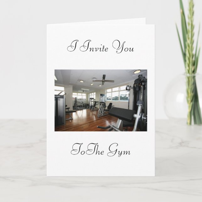 Inbjudan till idrottshallen (Framsida)