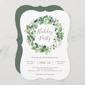 Inbjudan till inandning av naturligt varma Julfest