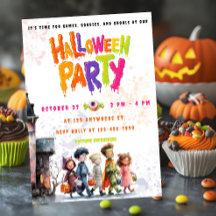 Inbjudan till inbjuden till små monster nattetid