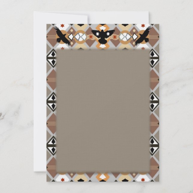 Inbjudan till inbyggd amerikansk Kråka (Framsida)