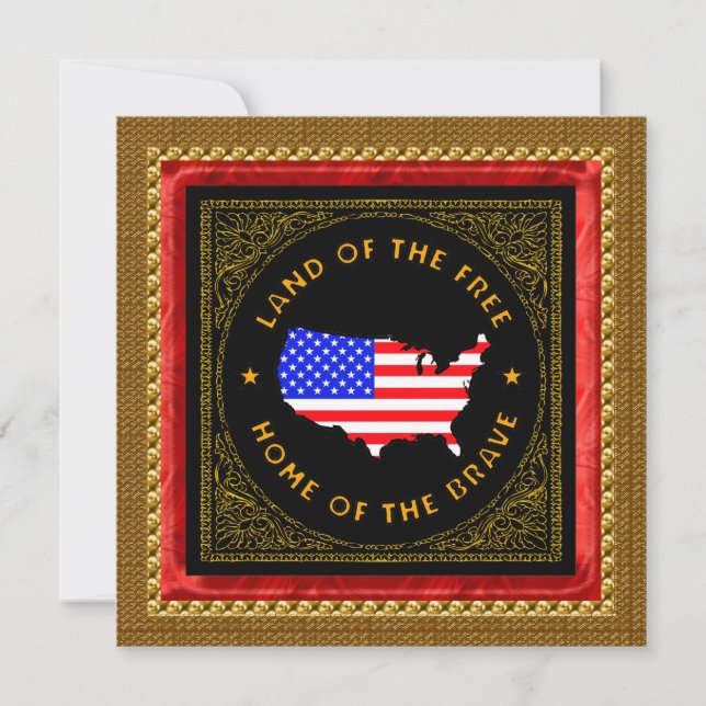 Inbjudan till Independence day-part (Framsida)