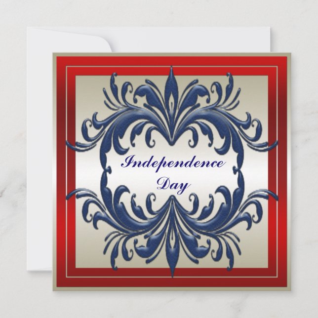 Inbjudan till Independence day-part (Framsida)