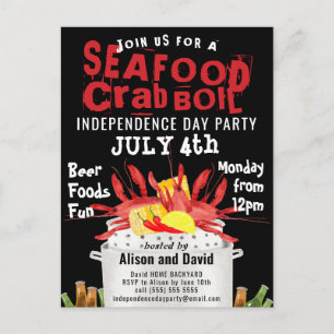 Inbjudan till Independence day Seafood Boil Party