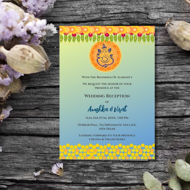 Inbjudan till indisk bröllop (Skapare uppladdad)