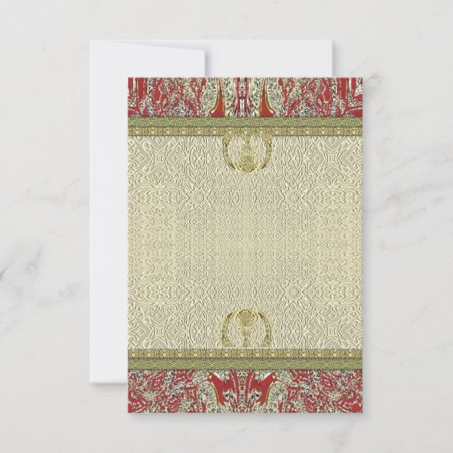 Inbjudan till indisk indisk indisk indu-bröllopsin (Framsida)