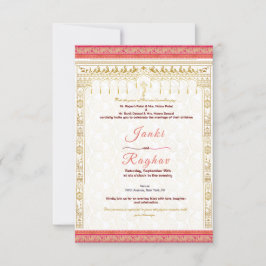 Inbjudan till indiska bröllop