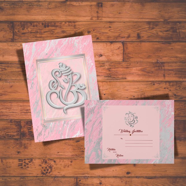 Inbjudan till indiska hindu bröllop Ganesha (Skapare uppladdad)