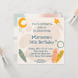 Inbjudan till Indiska stammen på födelsedagen