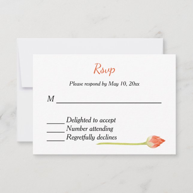 Inbjudan till indiskt hinduiskt bröllop svar (Framsida)