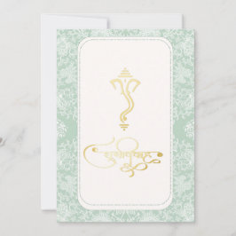 Inbjudan till indonesisk bröllop Ganesha hindu