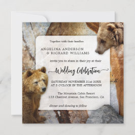 Inbjudan till industriellt Granite Bear Wedding