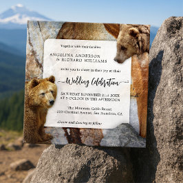 Inbjudan till industriellt Granite Bear Wedding