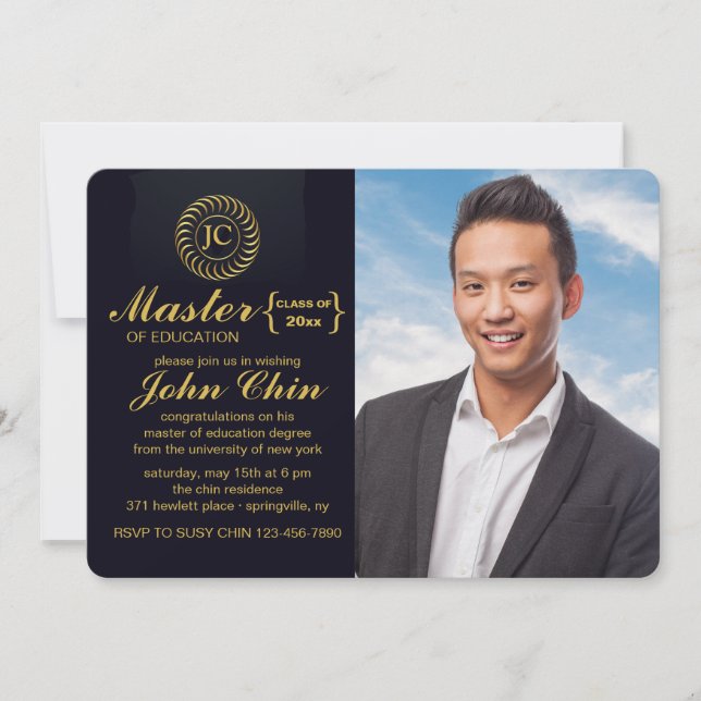 Inbjudan till inspirerad Photo Studentfest (Framsida)