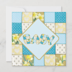 Inbjudan till introduktionshöljet Cute Blue Baby Q