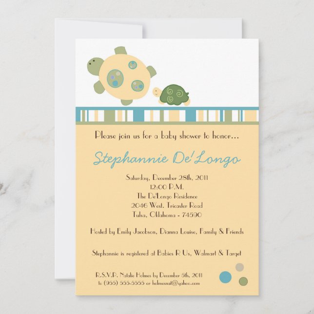 Inbjudan till invigning av Bebisysslor från Sunny  (Framsida)