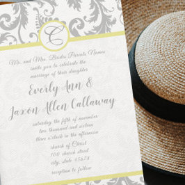 Inbjudan till invigning av lätt Grått och Gult Iri