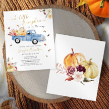 Inbjudan till invigningen för Little Pumpkin Blue