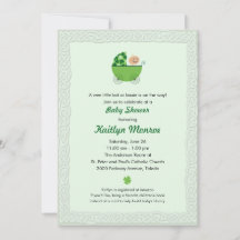 Inbjudan till Irish Baby Buggy Shower