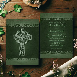 Inbjudan till Irish Celtic Kor bröllop