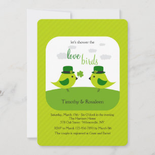 Inbjudan till Irish Love birds Shower