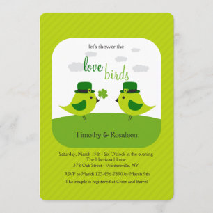 Inbjudan till Irish Love birds Shower