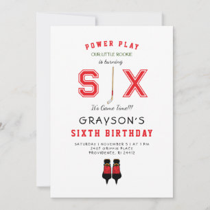 Inbjudan till isig Hockey 6e Birthday II