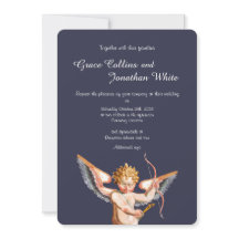 Inbjudan till italienska Cupid Art Wedding