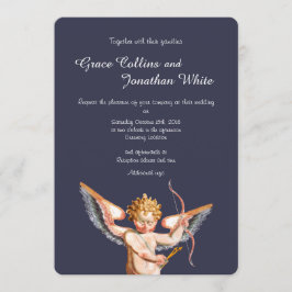 Inbjudan till italienska Cupid Art Wedding