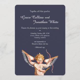 Inbjudan till italienska Cupid Art Wedding