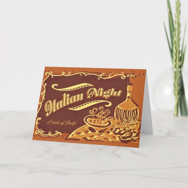 Inbjudan till italienska kvällar (Framsida)