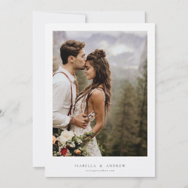 Inbjudan till italienska Watercolor House Foto (Baksida)