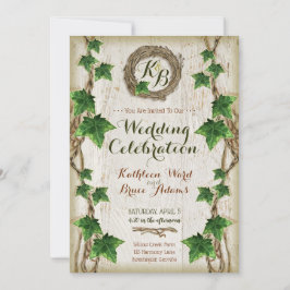 Inbjudan till Ivy och Willow Wedding - andedräkt 1