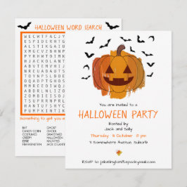 Inbjudan till Jack o lantern Halloween