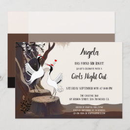 Inbjudan till japanska Cranes Bachelorette-partiet