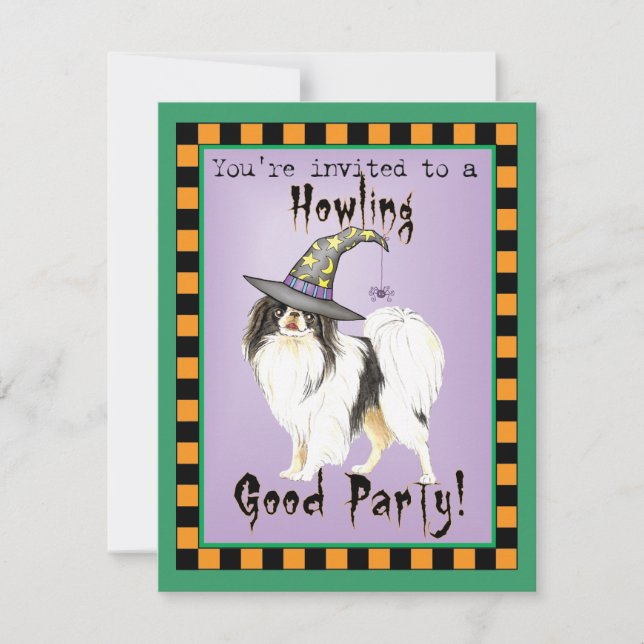 Inbjudan till japanskt chin Witch (Framsida)