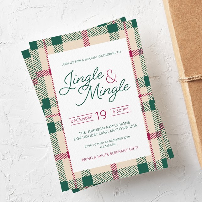 Inbjudan till Jingle- och Mingle-Julfest (Skapare uppladdad)