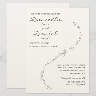 Inbjudan till judenbröllop i utlandet