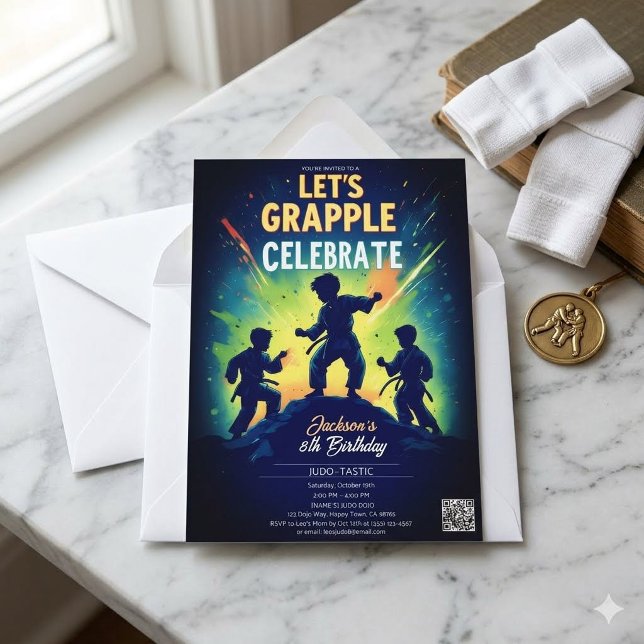 Inbjudan till Judo Kampkonst Barnkalas (Skapare uppladdad)